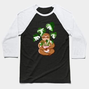 Sloth Plant Therapy Baseball T-Shirt